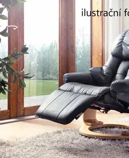 Relaxační křeslo s podnožkou Dekorhome