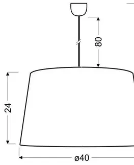 Stropní závěsná lampa Tiger e27 bílo-stříbrná