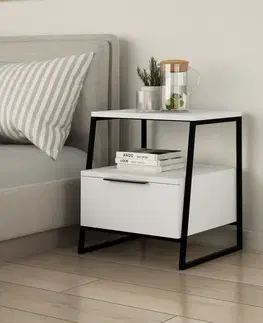 Noční stolek Pal - White v2