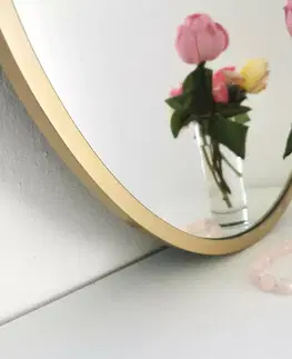 Zrcadlo Gold Metal Ayna 60 cm