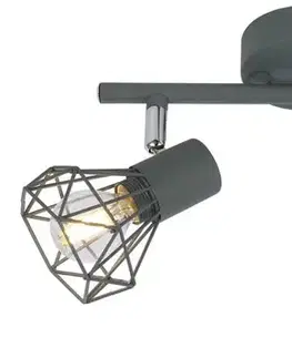 Nástěnná lampa Verve, pásková, E14, matně šedá
