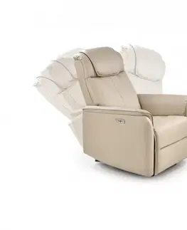 Relaxační křeslo PARADISE s USB Halmar