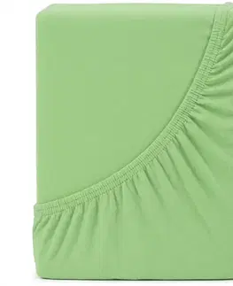 4Home Jersey prostěradlo MAKO zelená, 70 x 140 cm