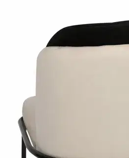 Sada jídelních židlí Dore Cream and Black, 2 ks, 2 ks
