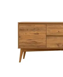 Set s rozkládacím stolem, židlemi a konzolou (6 kusů) Vina Bench 04 1053 - Atlantic Pine, Anthracite
