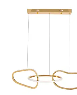 Závěsná lampa ANNELI francouzské zlato 30W LED 3000K bílý kryt