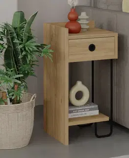 Noční stolek Sirius Left - Oak v2