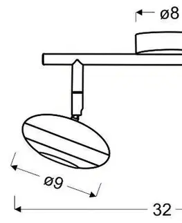 Nástěnná LED pásková lampa 2X6W SKIPPER