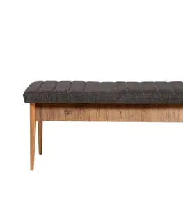 Jídelní set s rozkládacím stolem a židlemi (4 kusy) Vina 1053 - Anthracite, Atlantic