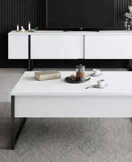 Konferenční stolek Luxe White and Black