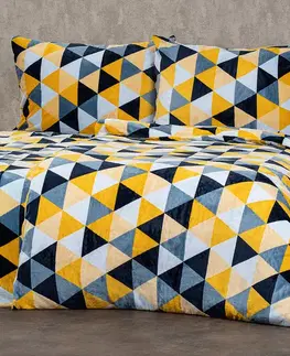4Home Povlečení mikroflanel Scandi triangle, 160 x 200 cm, 70 x 80 cm