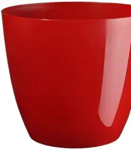 PLASTKON - Dekorační květináč 15cm ELLA vínový