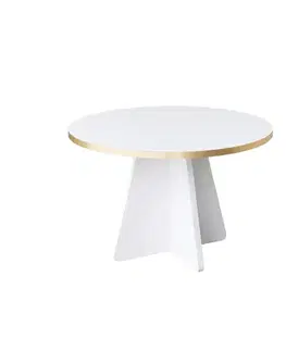 Konferenční stolek Mushroom - Gold, White v2