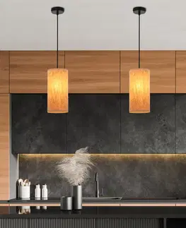 Závěsná lampa Aragona 1x60 e27 korkové stínidlo