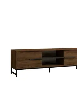 Televizní stolek Mono Walnut and Black