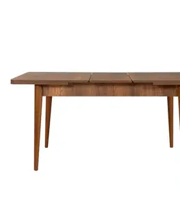 Jídelní set s rozkládacím stolem a židlemi (5 kusů) Vina 0900 - 4 - Walnut, Stone