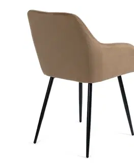 Jídelní židle BOUDOIR taupe, 2 ks