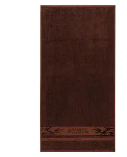 4Home Ručník Bamboo Premium tmavě hnědá, 50 x 100 cm