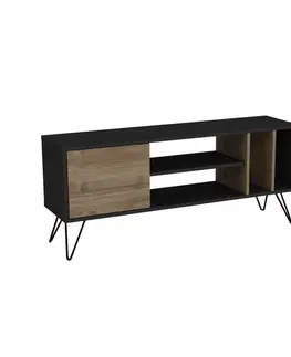 TV stolek Mistico (140) - Walnut, Black