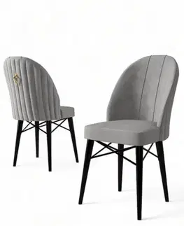 Sada židlí (6 kusů) Ritim - Grey, Black