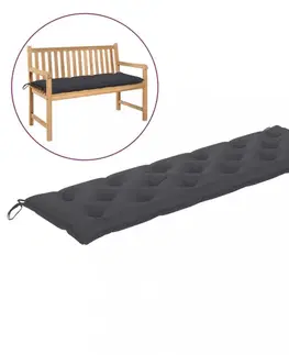 Voděodolná poduška na zahradní lavici 180 cm Dekorhome