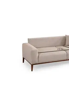 Trojmístná rozkládací pohovka Sinor 3 Seater - Beige