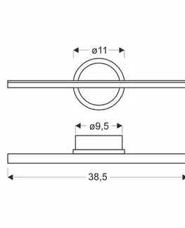 BATUTA 1 lampa kinkiet drewniany 10W LED 3000K klosz biały