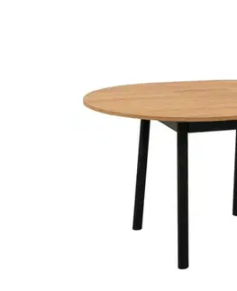 Extendable Dining Table Oliver - Oak, Black