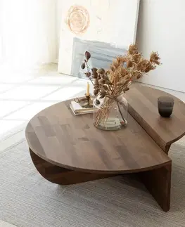 Sada konferenčních stolků Podium Wood - Walnut