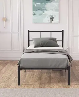Rám jednolůžkové postele Cemre - Black 90x200