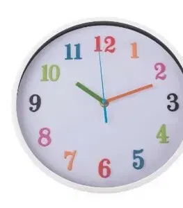 Nástěnné hodiny Happy number, pr. 30,5 cm, plast