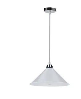 Závěsná lampa Avola, chrom, 26 ks, 1x60W, stínidlo E27, bílá