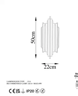 Nástěnná lampa Reis - 13342