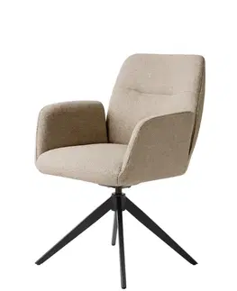 Estila Otočná jídelní židle Jens, taupe žinylka
