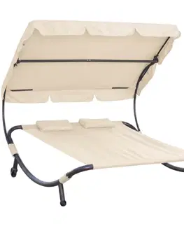 Relaxační lehátko pro 2 osoby Craftfield Bahama, béžová