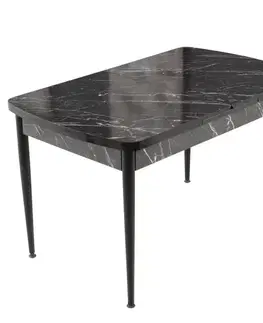 Extendable Dining Table Trend Bendır - Black, White