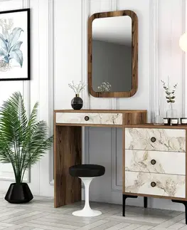Toaletní stolek Lizbon 545 - Walnut, White