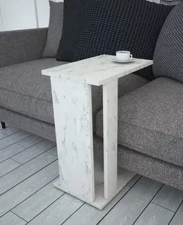 Odkládací stolek / Příruční stolek Pasific C - White, Black
