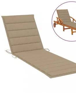 Poduška na zahradní lehátko látka Dekorhome