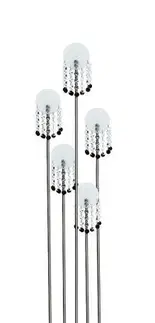 Stojací lampa Luxor s matným chromem 5xG4