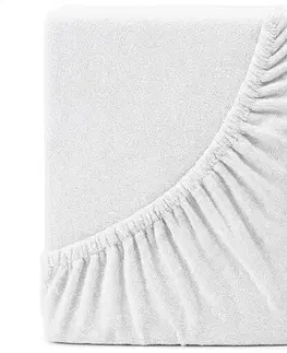4Home Froté prostěradlo DELUXE bílá, 200–220 x 200 cm