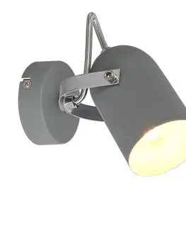 Nástěnná lampa 1X40W E14 šedá ŠEDÁ