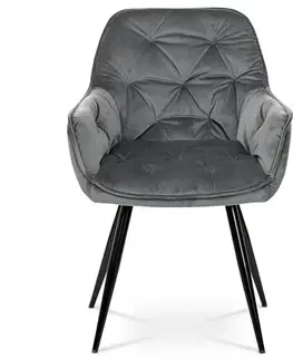 Sada jídelních židlí DCH-421 GREY4, 2 ks