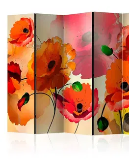 Paraván Velvet poppies Dekorhome