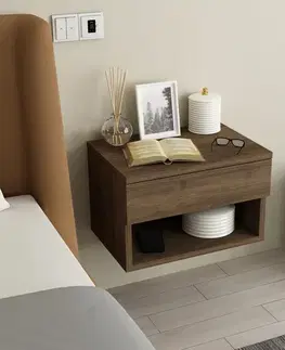 Noční stolek Ribes - Walnut