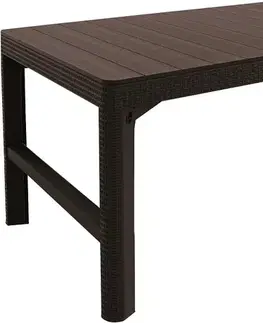 KETER Zahradní stůl ONLY rattan | hnědá