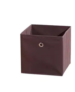 WINNY textilní box, hnědý