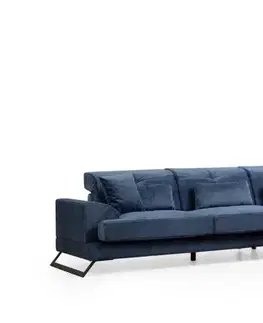 Rohová sedací souprava Frido Right (L3+Chl) - Navy Blue