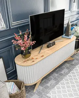 TV stolek Stor - Sapphire, White
