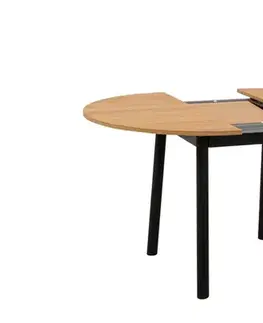 Extendable Dining Table Oliver - Oak, Black